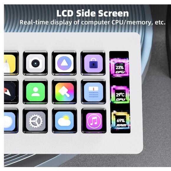 TMICE Stream Controller - Live Production Controller with 15 Customizable LCD Ke - Picture 7 of 7